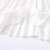 ALINTU Baby Girls Dress Sleeveless Princess Beach Ruffle Sundress, White 18-24 Months view 4
