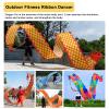 Dragon Dance Ribbon Poi Chinese Dragon Poi with Dragon Head, Flowy Dance Ribbon for Outdoor Fitness, Washable Folk Shaking Streamer Silk, Rhythmic Spinning with Rope (Size : 5 m/16.4ft Long) ( Size : view 4