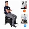 CMYUN Yoga Ball Chair Ergonomic Chair with Replaceable Balls, Stability Yoga Ball Chair for Office Home Classroom, Exercise Ball Seat with Wheels & Back Support (Color : Blue) view 3