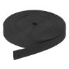 DMiotech 25 Yard x 1 Inch Width Nylon Webbing Strap Poly Flat Webbing Strapping for DIY Craft Backpack Strapping, Sewing, Outdoor Gear Repair, Black view 1