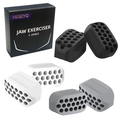 Jaw Exerciser for Men & Women (6pcs) Silicone Jaw Exerciser Tablets Jaw Exerciser Gum BPA Free Jawline Exerciser for Men Jaw Trainer & Jawline Shaper for All Level Users Slim and Tone Face