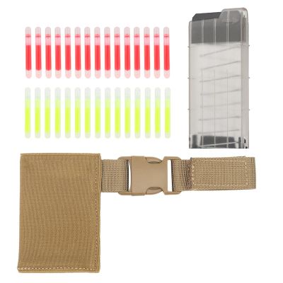 Aymzbd Marking Light,Glow Sticks,Pouch Hanger Emergency,Portable Label,Easy to Use Marker,with Fixed Sleeve,Dispenser, Khaki