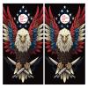 HNOWANG Cornhole Board Decals for Outdoor Games 24inx48in Themed Vinyl Skins Weather-Resistant Cornhole Wrap Set for Family Backyard Fun Parties Decorative Game Stickers,Set of 2 Bald Eagle view 2