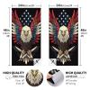 HNOWANG Cornhole Board Decals for Outdoor Games 24inx48in Themed Vinyl Skins Weather-Resistant Cornhole Wrap Set for Family Backyard Fun Parties Decorative Game Stickers,Set of 2 Bald Eagle view 4