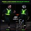 AOGATO LED Reflective Running Vest Set High Visibility LED Walking Gear with Portable Bag, Armband for Night Time Safety, Adjustable and Rechargeable Runner Lights for Men and Women view 2