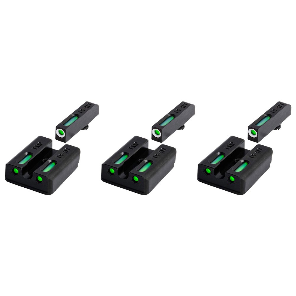 TruGlo TFK Fiber Optic and Tritium Pistol Laser Sight Accessories with Front Focus Lock and Fortress Finish Protection, Fits Taurus Models (3 Pack)