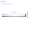 M METERXITY 2 Pack Relay Track Baton - Aluminum Alloy Tube Outdoor Running Contest Sticks Apply to Athletic/Sport/Games Tool (Silver) view 4