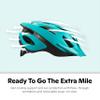 Schwinn Thrasher Helmet for Kids, Teal, Size 55-58 cm for Kids 8-14, Lightweight Microshell, Adjustable Dial and Straps, Interior Padding, 20 Air Vents, Removable Visor, Helmet for Boys and Girls view 2