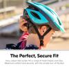 Schwinn Thrasher Helmet for Kids, Teal, Size 55-58 cm for Kids 8-14, Lightweight Microshell, Adjustable Dial and Straps, Interior Padding, 20 Air Vents, Removable Visor, Helmet for Boys and Girls view 3