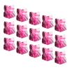 M METERXITY 15 Pack Standard Dart Flights - Flight Thick Striped Pattern Apply to Soft Tip Steel Tip (Pink) view 1