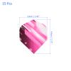 M METERXITY 15 Pack Standard Dart Flights - Flight Thick Striped Pattern Apply to Soft Tip Steel Tip (Pink) view 4