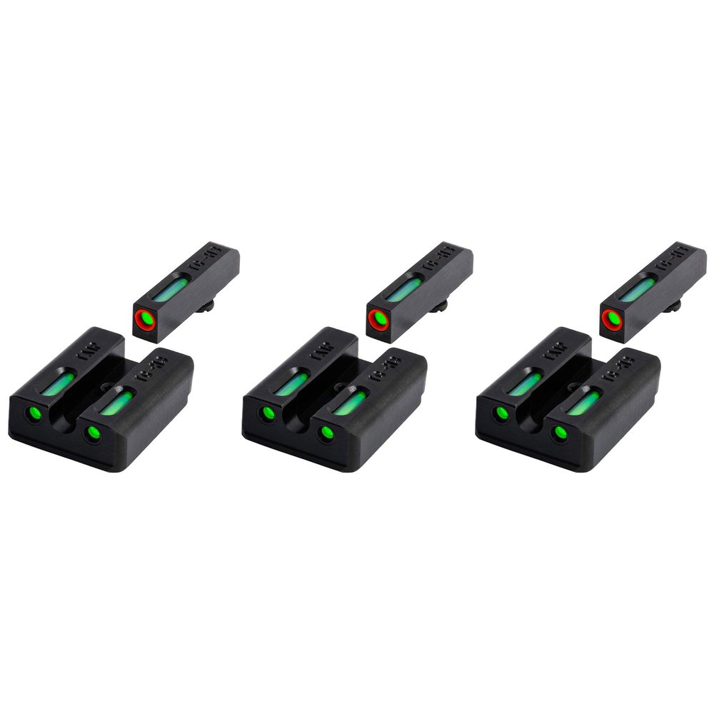 TruGlo Pro TFK Fiber Optic and Tritium Glock Pistol Laser Sight Accessories with Front Focus Lock, Fortress Finish Protection for Taurus (3 Pack)