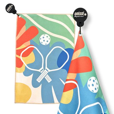 ONISSI Magnetic Pickleball Towel with Clip | Microfiber Sweat Towels for Men and Women | Trendy Accessories and Gifts for Pickleball Lovers