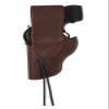 Barsony Brown Leather Belt Loop Western Style Hip Holster for COLT King Cobra Carry Right view 3