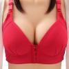Akklian Front Closure Bra Push up Gathering Bra Strecth Comfort Brassiere Ladies Everyday Bras Fashion Shaping Bras for Women Red view 2