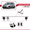acpar Compatible with Daihatsu Sirion (M300) 2004-2011 ACE-4 Car Roof Rack Cross Bar Grey Aluminium 2 Bars view 3