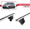 acpar Compatible with Daihatsu Sirion (M300) 2004-2011 ACE-4 Car Roof Rack Cross Bar Grey Aluminium 2 Bars view 4