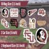 FSU Stickers for Gift, Car, Water Bottle, Laptop, and Phone for Seminole Football Fans and University Graduates (Florida State Seminoles) view 3