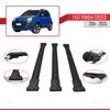 acpar Compatible with Fiat Panda Cross 2014-2025 Cross Bar Fly Model Car Roof Rack Cross Bar 3 Bars Black view 4