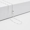 VN Jewelry Women's Silver Beads Necklace | 925 Silver Italian Chain Layered Stacking Necklace Curb Ball Chain Necklace for Women 16" 18" 19" 20" 21" 22" 24" in (24 In) view 3