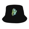 Cleaner Zombie Bucket Hat for Women Men Bucket Hats Summer Sun Hats Beach Travel Fishing Golf Cap Black view 1