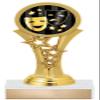 Crown Awards Personalized 6.25" Drama Theater Masks Shadow Gold Starbeam Trophy 20 Pack view 1