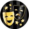 Crown Awards Personalized 6.25" Drama Theater Masks Shadow Gold Starbeam Trophy 20 Pack view 3