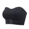 Akklian Women Strapless Bra Push up Bandeau Bra Front Closure Wirefree Tube Top Bralettes High Support Shaping Bras Breathable Black view 2