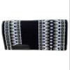 EQUESTRIAN UNIVERSE New Zealand Wool Western Saddle Blanket for Horse Wicking Contoured Back Protection Horse Riding Saddle Pad, Comfort All Purpose Equine Saddle Blanket (42x32 Inch, Grey and Black) view 1