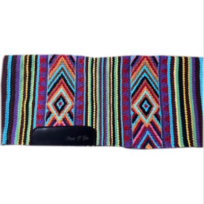 EQUESTRIAN UNIVERSE New Zealand Wool Western Saddle Blanket for Horse Wicking Contoured Back Protection Horse Riding Saddle Pad, Comfort All Purpose Equine Saddle Blanket (42x32 Inch, Multicolor)