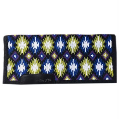 EQUESTRIAN UNIVERSE New Zealand Wool Western Saddle Blanket for Horse Wicking Contoured Back Protection Horse Riding Saddle Pad, Comfort All Purpose Equine Saddle Blanket (42x32 Inch, Blue)
