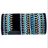 EQUESTRIAN UNIVERSE New Zealand Wool Western Saddle Blanket for Horse Wicking Contoured Back Protection Horse Riding Saddle Pad, Comfort All Purpose Equine Saddle Blanket (42x32 Inch, Black and Blue) view 1