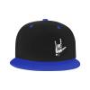 Byoblu ASL I Love You Sign Language Baseball Cap for Men Or Women Classic Flat Bill Snapback Hat Blue view 2