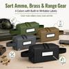 KUBQLIG 2-Pack Ammo Bag Pouches, Writable Label Range & Brass Organizer view 2