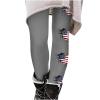 Womens Pant Outdoor Quick Dry Casual Travel Sweatpants Joggers Cotton Linen Floral Printed Pants Skinny Fit Weekend Chino Pants Skinny Trousers with Pockets Grey view 3