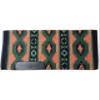 EQUESTRIAN UNIVERSE New Zealand Wool Western Saddle Blanket for Horse Wicking Contoured Back Protection Horse Riding Saddle Pad, Comfort All Purpose Equine Saddle Blanket (42x32 Inch, Peach and Green) view 1