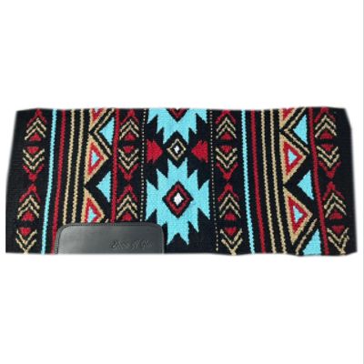 EQUESTRIAN UNIVERSE New Zealand Wool Western Saddle Blanket for Horse Wicking Contoured Back Protection Horse Riding Saddle Pad Comfort All Purpose Equine Saddle Blanket (42x32 Inch, Red)