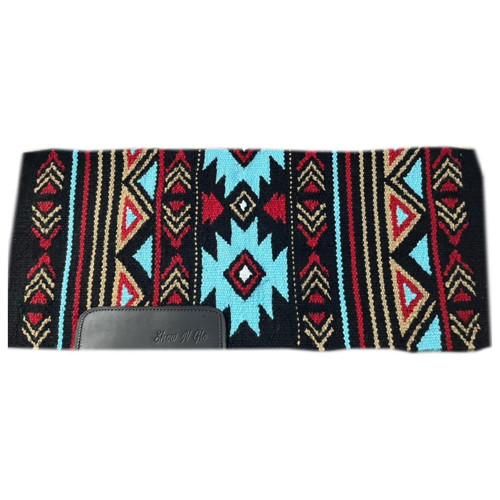 EQUESTRIAN UNIVERSE New Zealand Wool Western Saddle Blanket for Horse Wicking Contoured Back Protection Horse Riding Saddle Pad Comfort All Purpose Equine Saddle Blanket (42x32 Inch, Red)
