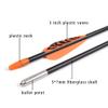 Fiberglass Arrows Black Spots with Orange Plastic Vanes with Long Bullet Shape Tips for Practice Archery Hunting fit for Recurve Bow or Compound Bow 28 inch 12PCS view 4