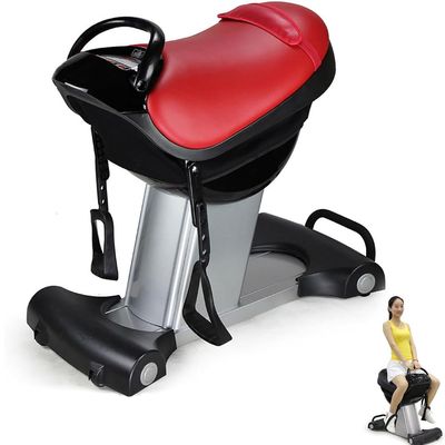 KJLYLPP Home Gym Horse Riding Machine, Hip Assist Exercise Equipment, Electric Horse Riding Simulator, Plug-in Horse Riding Machine, 20 Gears & 3 Programs Available (Red )