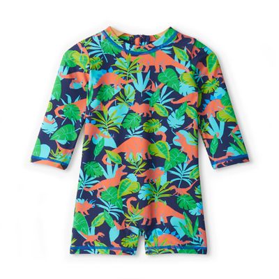 Hatley Baby Boy's One-Piece Rashguard, Dino Jungle