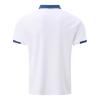 Mens Golf Polo Shirts Loose Fit Short Sleeve Striped Color Block Shirt Summer Casual Quarter Zipper Henley Tops Men t Shirts Peime s White XL view 3