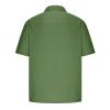 Mens Short Sleeve Button Down Shirts Summer Causal Solid Cotton Linen Shirt Loose Fit Gym Workout Tee Tops 2024 Mens Graphic tees Green L view 3
