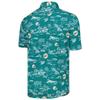 Reyn Spooner Men's Aqua Miami Dolphins Throwback Kekai-Print Button-Up Shirt, 3X-Large view 3