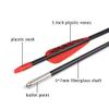 Fiberglass Arrows Archery 26 Inch Target Shooting Practice Safetyglass with Red Spots Vanes for Recurve Bows Suitable for Youth Children Woman Beginner 12 PCS view 3