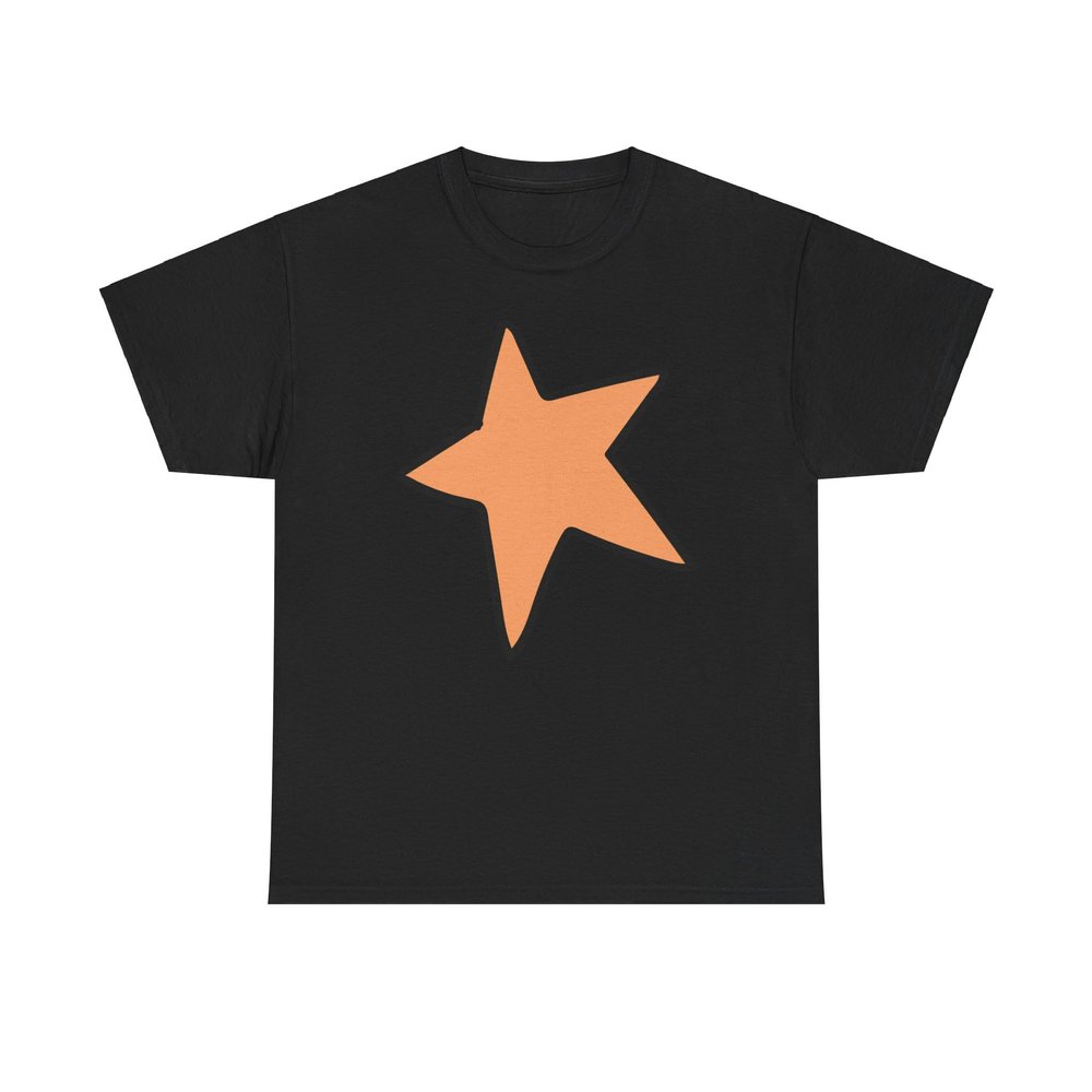 FAMS&CO Doodle Star Heartwarming Lovely Modern Tee Sweet Charismatic Hope Beautiful Shinning Bright Art Unisex Heavy Cotton T-Shirt