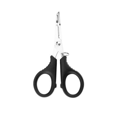 EYAKEG Multifunctional Fishing Plier Fish Hook Remover Cutter Scissors with Hooked Tip Practical Fishing Tool Durable Stainless Steel Fish Hook Remover Multifunctional Fishing Tool Accessory, Black