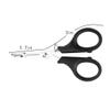 EYAKEG Multifunctional Fishing Plier Fish Hook Remover Cutter Scissors with Hooked Tip Practical Fishing Tool Durable Stainless Steel Fish Hook Remover Multifunctional Fishing Tool Accessory, Black view 2