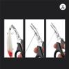 EYAKEG Multifunctional Fishing Plier Fish Hook Remover Cutter Scissors with Hooked Tip Practical Fishing Tool Durable Stainless Steel Fish Hook Remover Multifunctional Fishing Tool Accessory, Black view 3