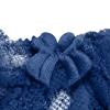 Akklian Womens Sexy Lace Bra Mesh Exquisite Embroidery Sheer Balconette See-Through Bralette Unlined Underwire Bra S-XL Navy, Medium view 3